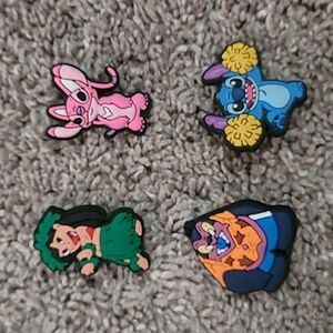 Lilo, Stitch, Jumba, and Angela Croc Charm Set